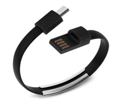 Други USB кабели Micro USB кабел модел гривна черен